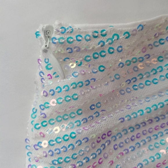 One Shoulder Bead Detail Sequin Bodycon Party Dress - Picture 5 of 12